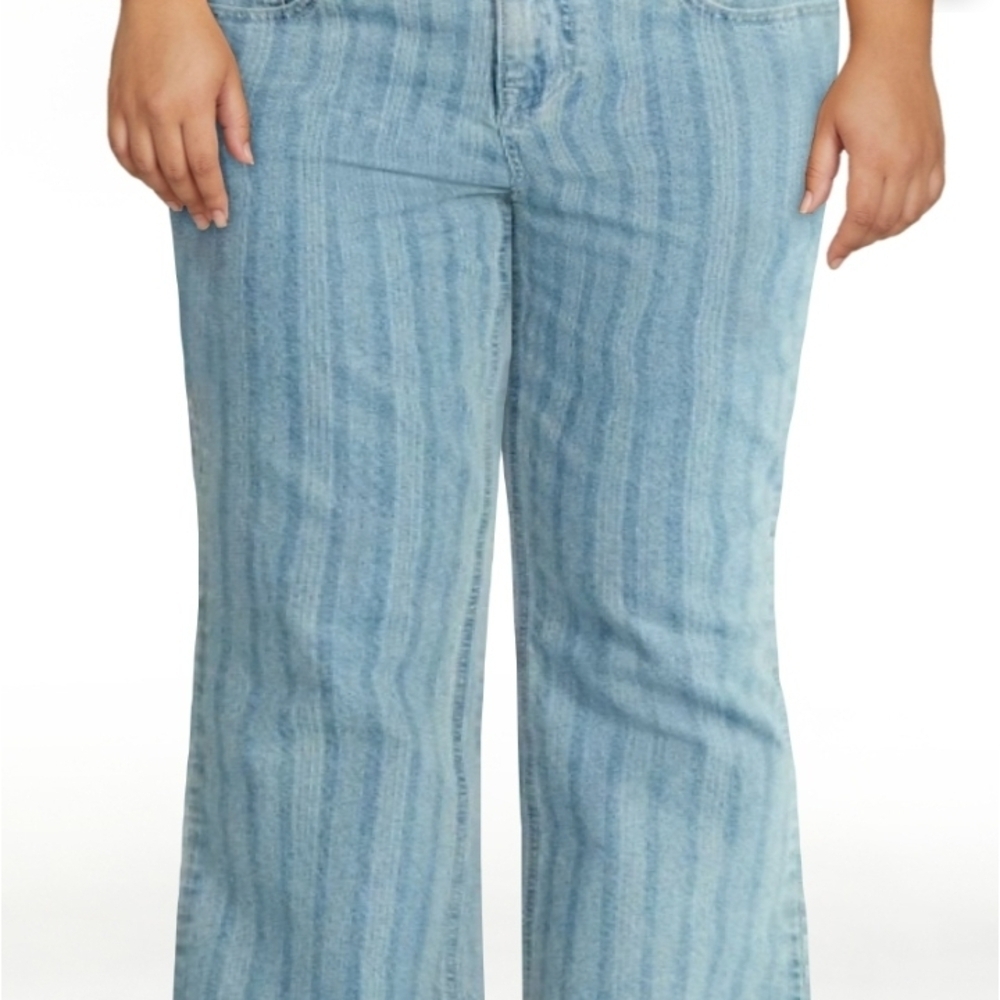 NWT No‎ Boundaries Slim Bootcut Jeans Size 20 Vintage Wash 32" Inseam